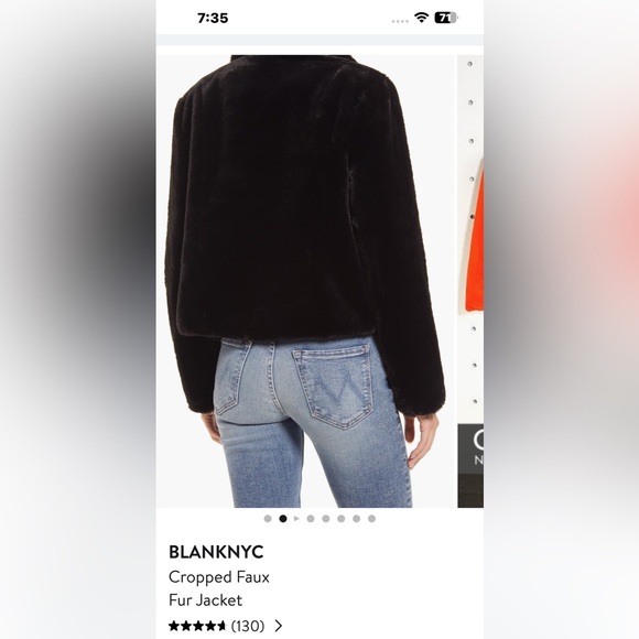 BLANKNYC Cropped Faux Fur Jacket - XXL - Picture 10 of 10